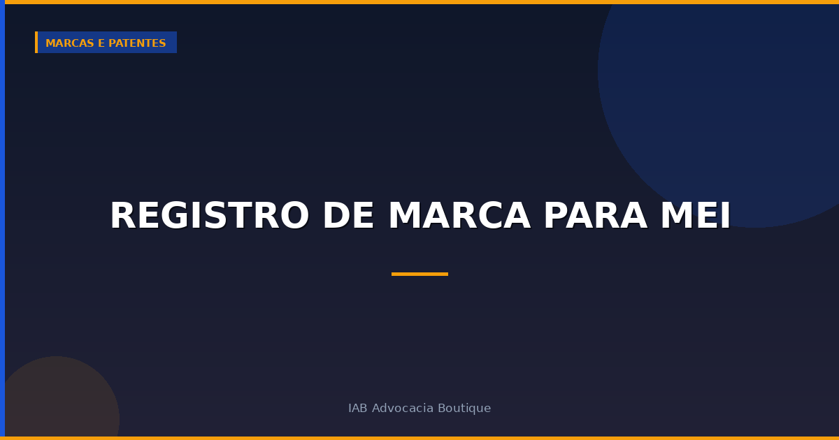 Registro de marca para MEI