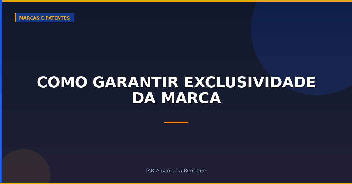 Como garantir exclusividade da marca