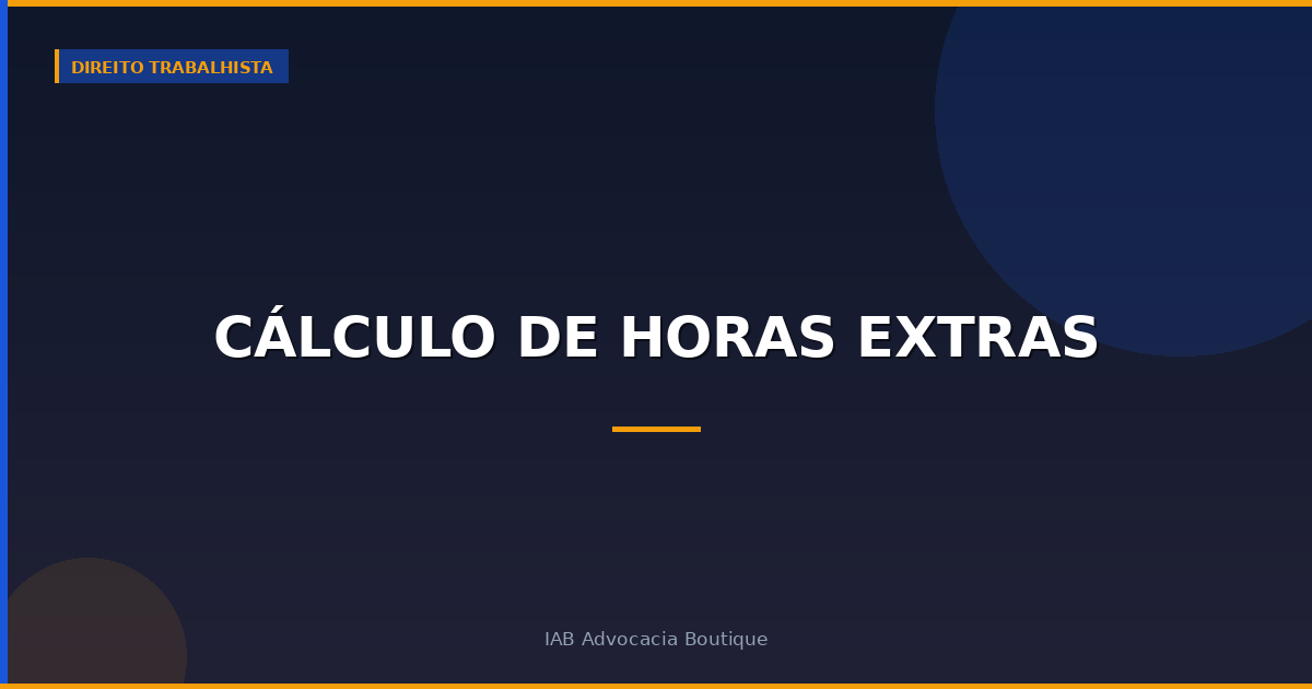 Cálculo de horas extras