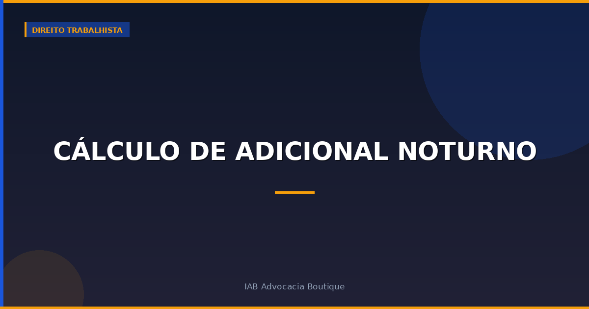 Cálculo de adicional noturno