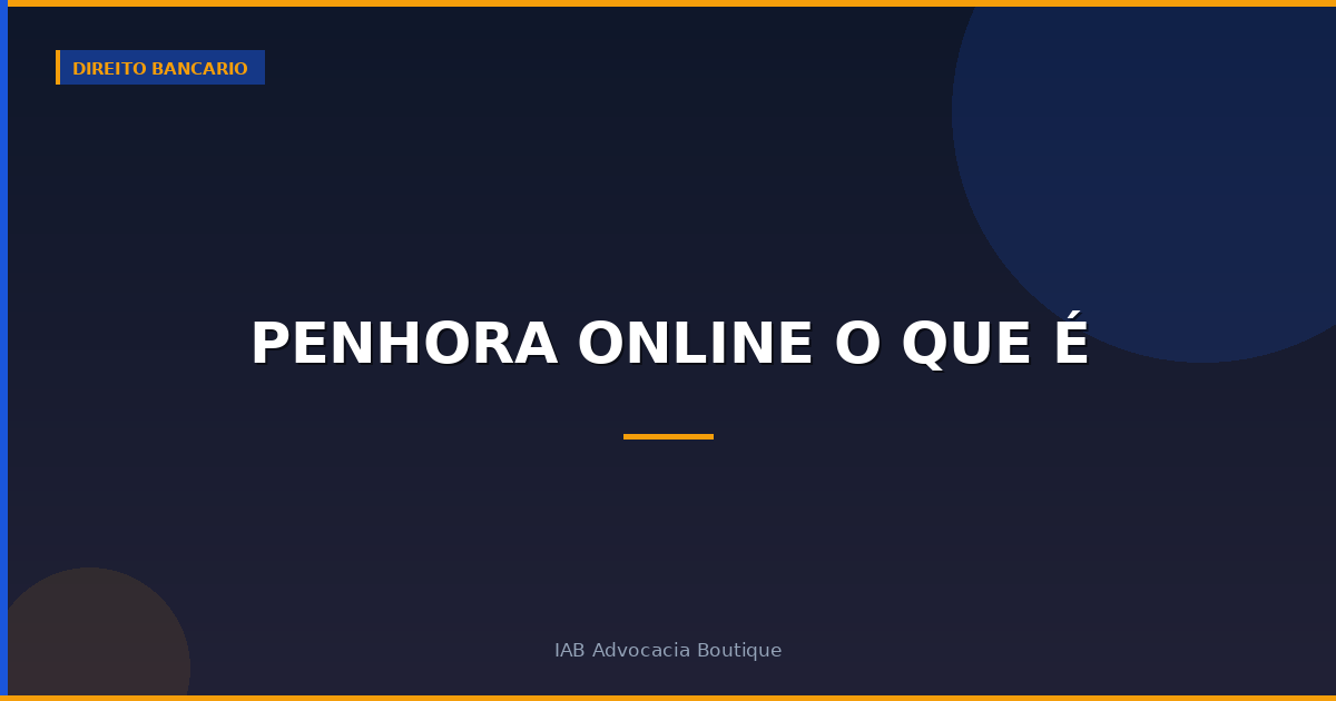 Penhora online o que é