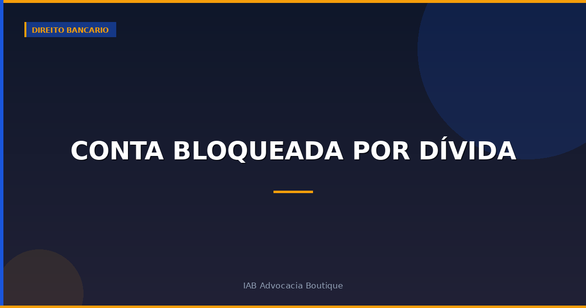 Conta bloqueada por dívida