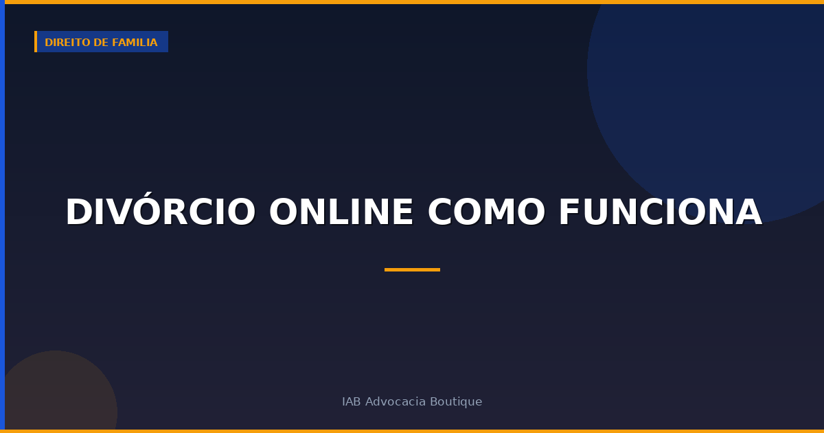 Divórcio online como funciona