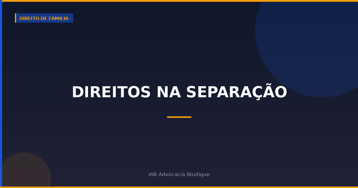 Direitos na separação