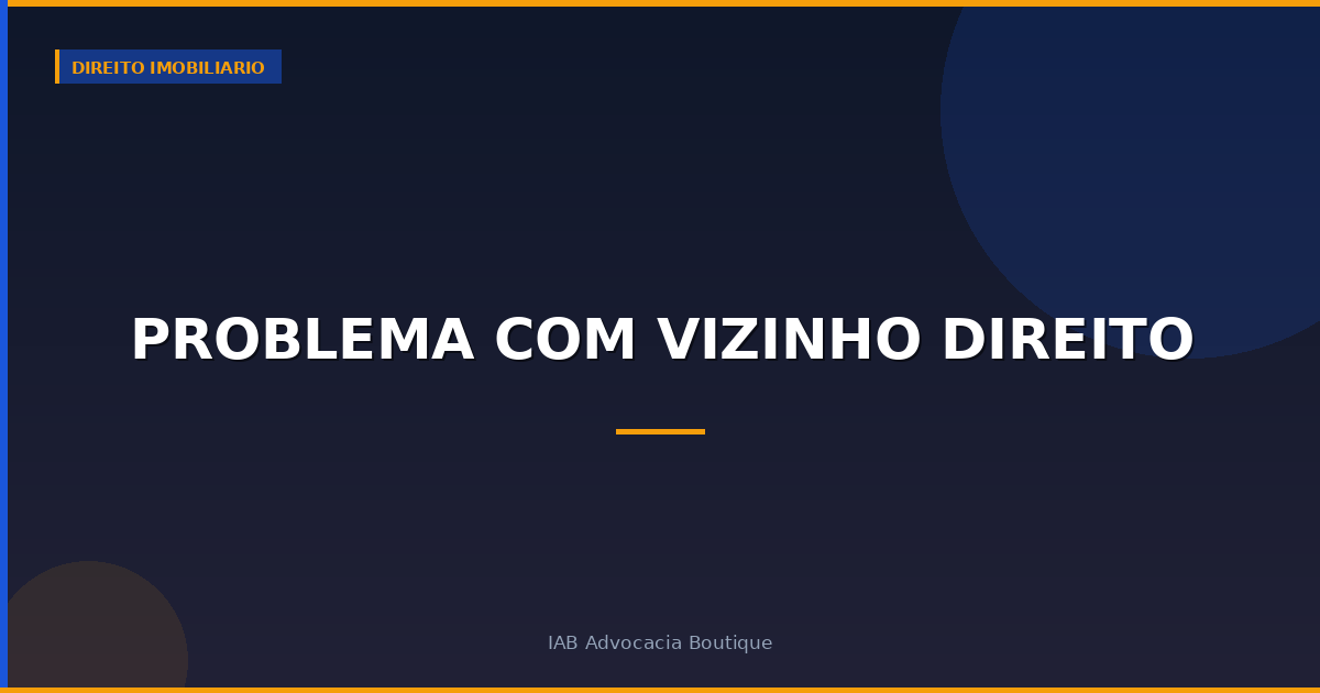 Problema com vizinho direito