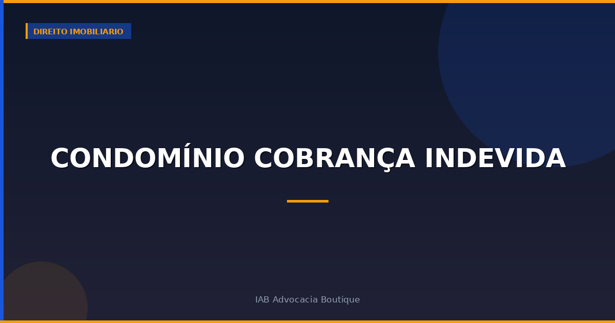 Condomínio cobrança indevida