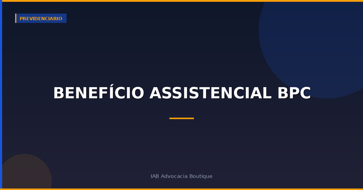 Benefício assistencial BPC