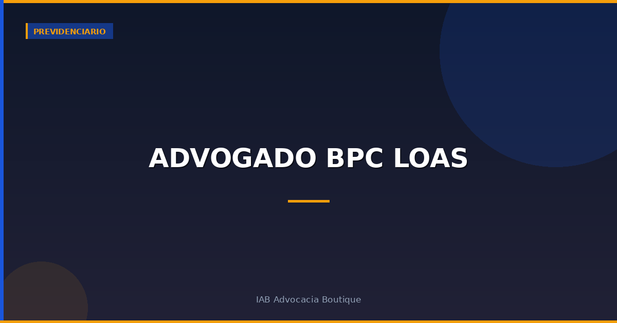 Advogado BPC LOAS