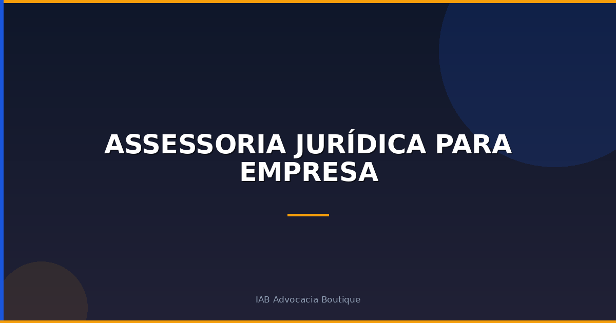 Assessoria jurídica para empresa