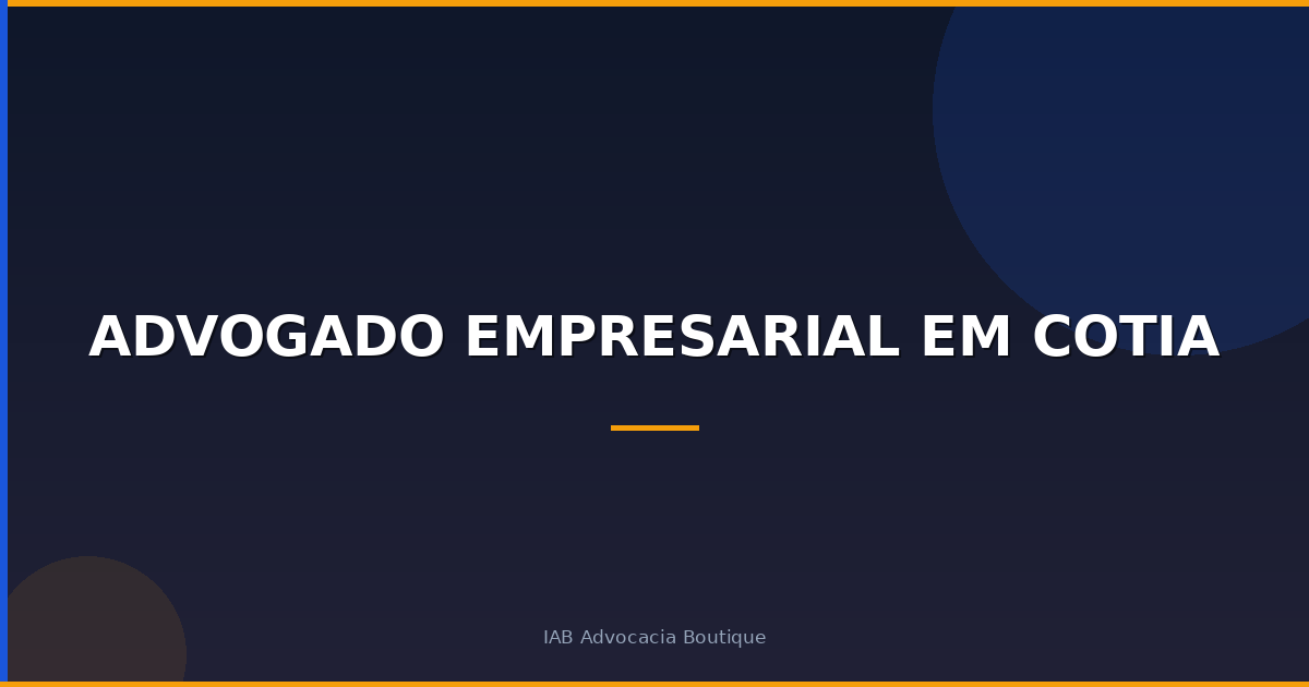 Advogado Empresarial em Cotia