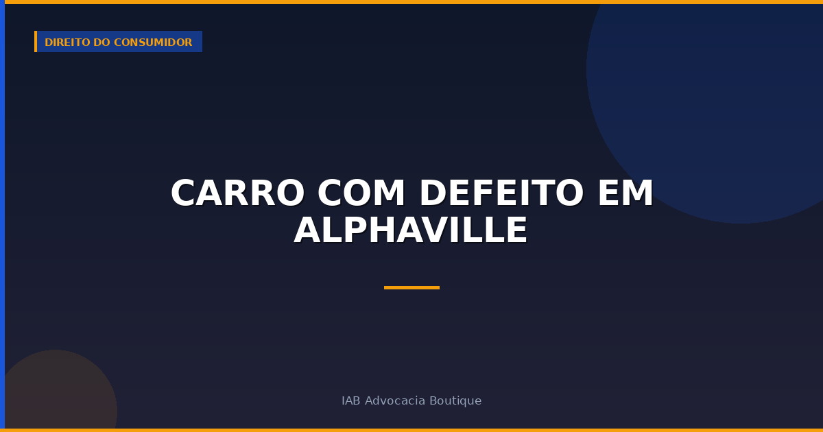Carro com Defeito em Alphaville