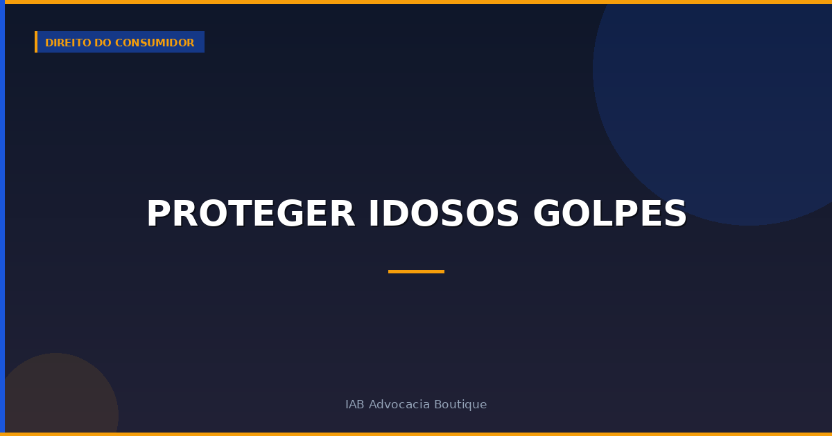 Proteger idosos golpes